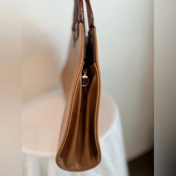 Brown and Multicolor Leather Handbag - Picture 8 of 10